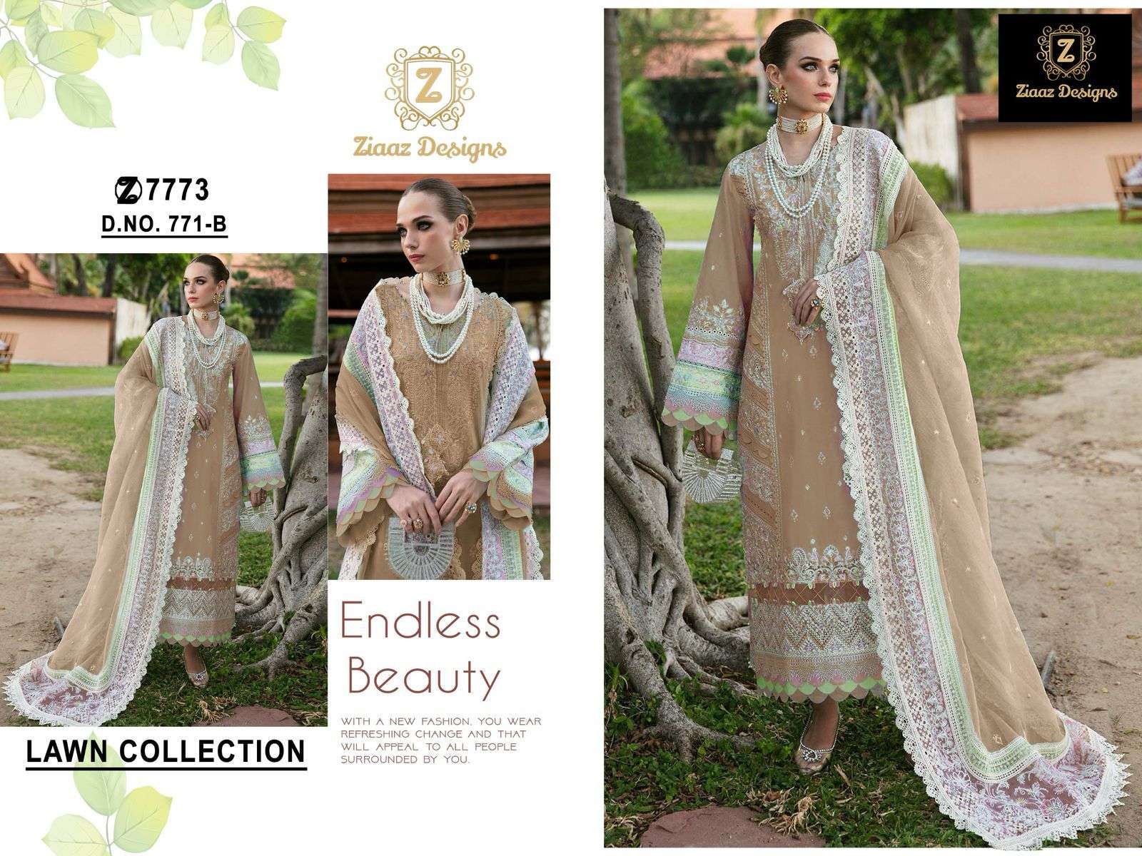 Ziaaz Designs 771B Cotton wholesale suit 