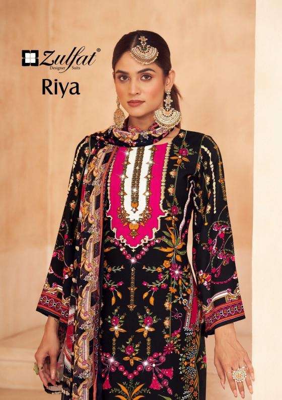 Zulfat riya series 63401-63406 viscose rayon wholesale suit