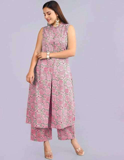 9STAR FASHION KAIRA COTTON BLEND kurti with bottom