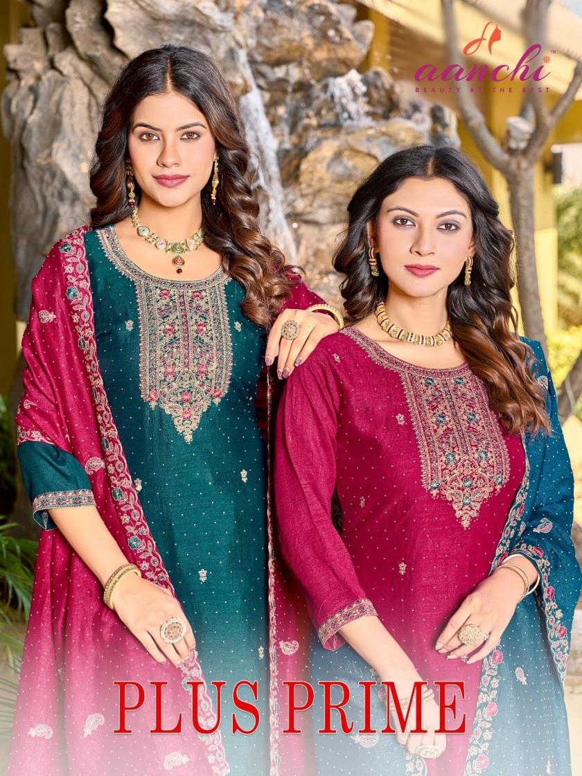 aanchi plus prime VICHITRA SILK wholesale suit 