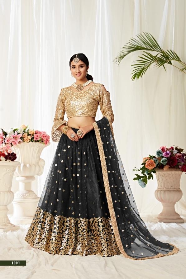 aawiya agnilekha 1001 net stylish single semi stitch lehenga unstitch blouse