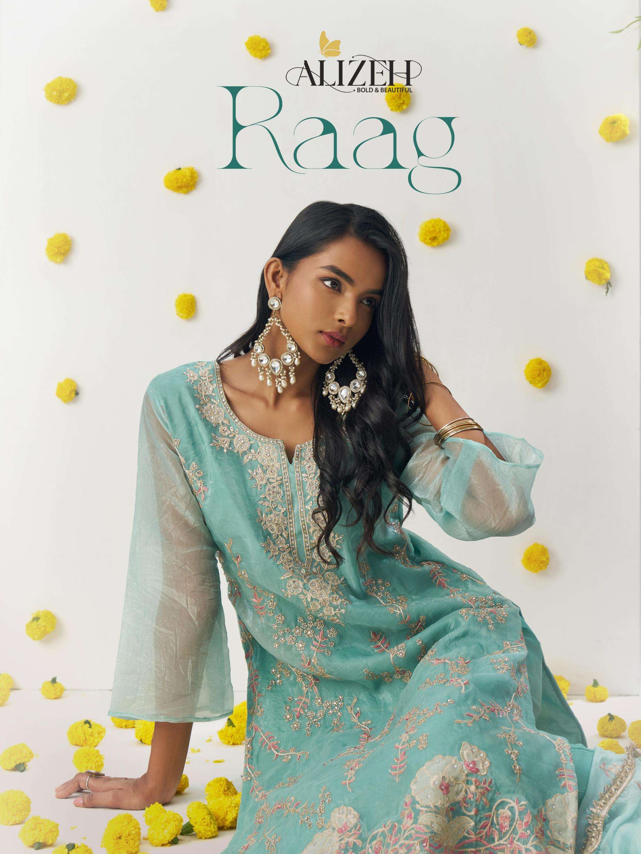 alizeh raag series 8011-8014 CRUSH wholesale suit