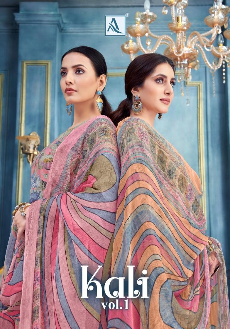 alok kali vol 1 series 194276301-194276304 viscose simmer wholesale suit 