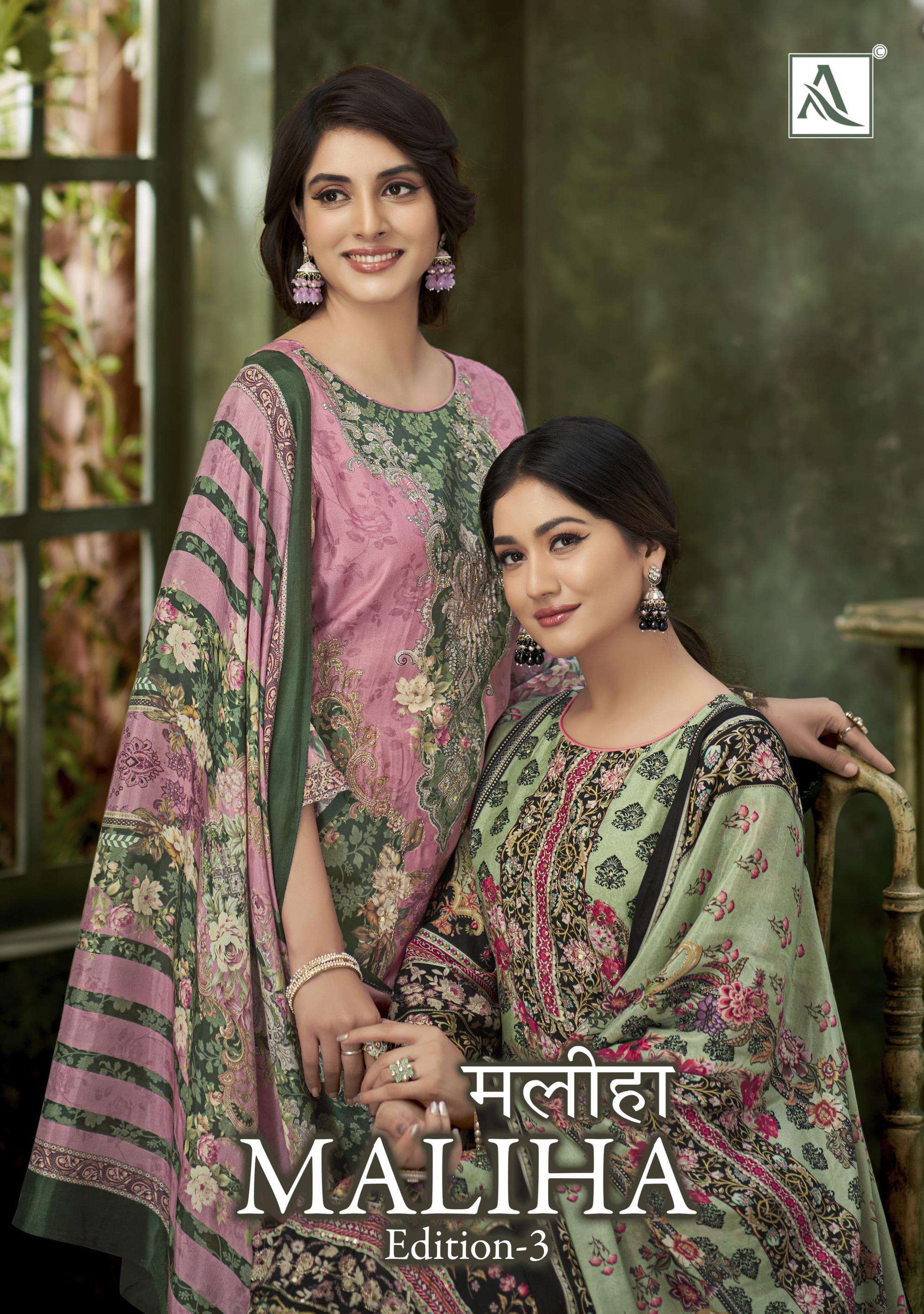 alok maiha vol 3 series 1918001-1918004 premium viscose muslin wholesale suit 