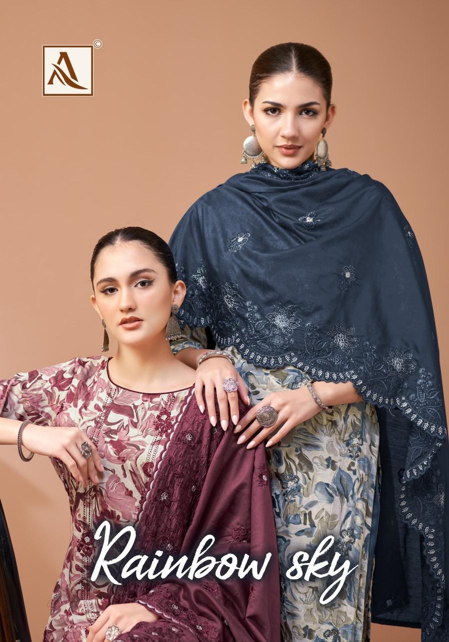alok rainbow sky series 195376901-195376904 zam cotton wholesale suit 