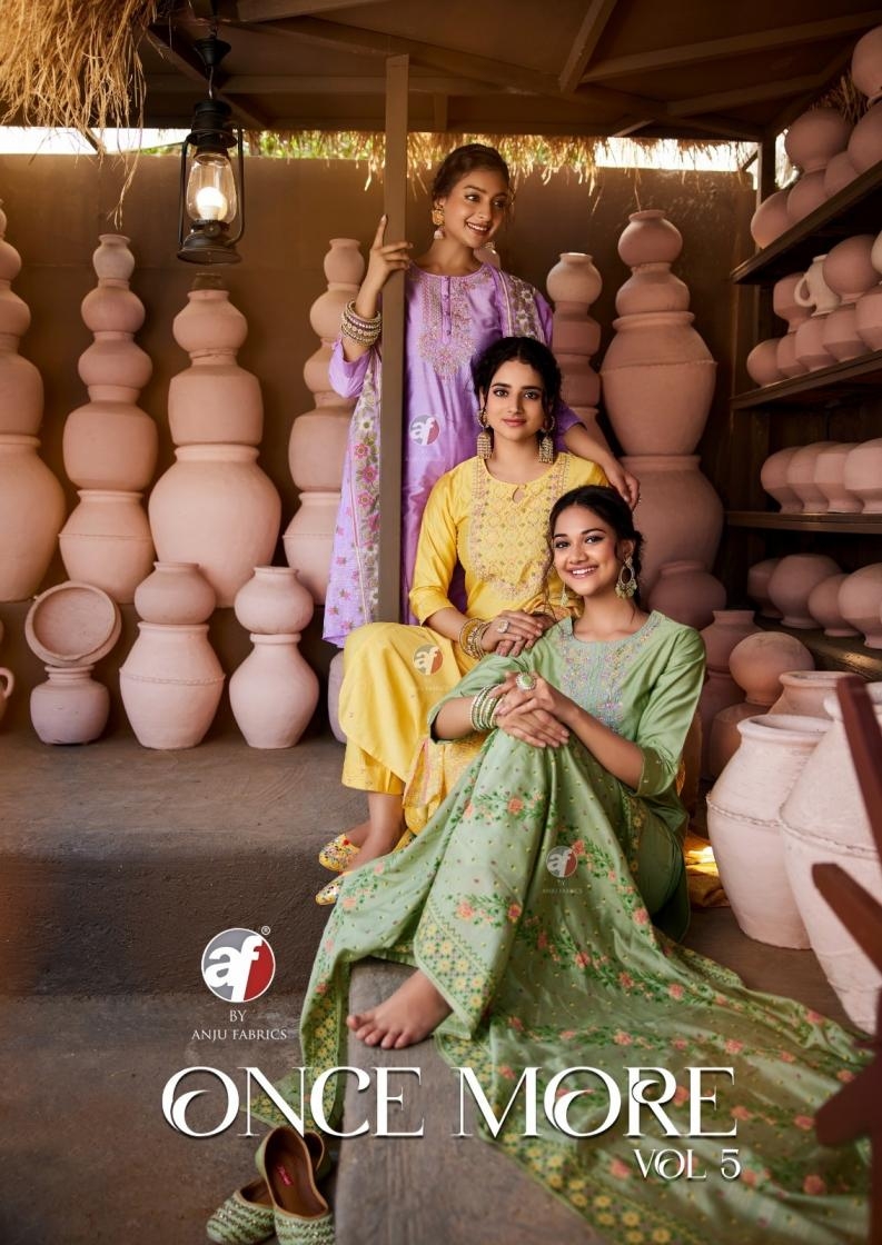 anju fab once more vol 5 series 4201-4206 viscose nylon wholesale suit 