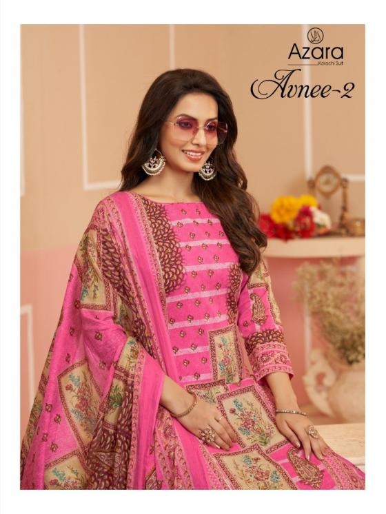 azara avnee vol 2 series 60001-60004 lawn cotton wholesale suit 