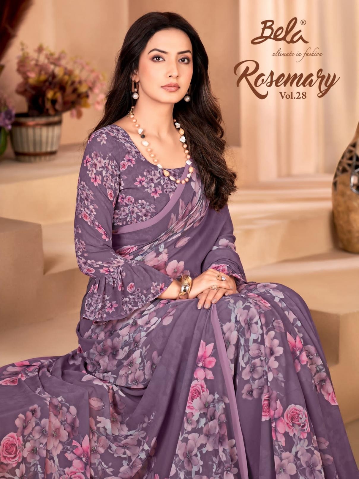 bela fashion rosemary vol 28 series 27045-27062 weighltess wholesale saree