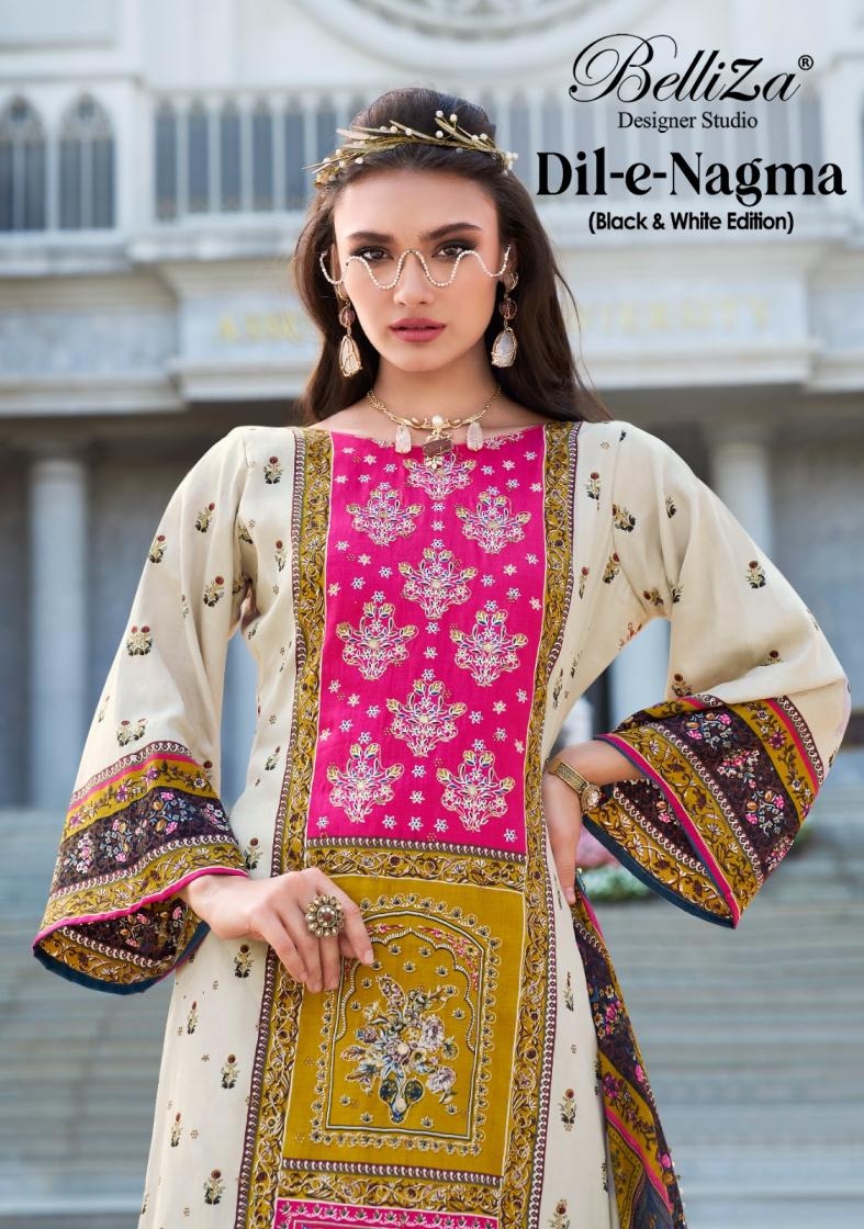 belliza dil e nagma series 841001-841002 JAM COTTON wholesale suit 