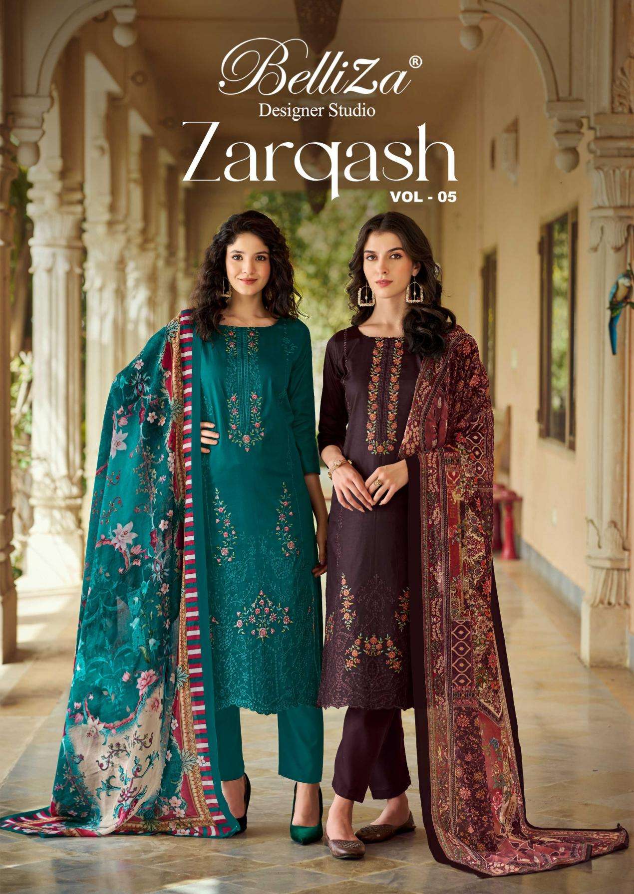 belliza zarqash vol 5 series 844001-844006 zam wholesale suit 