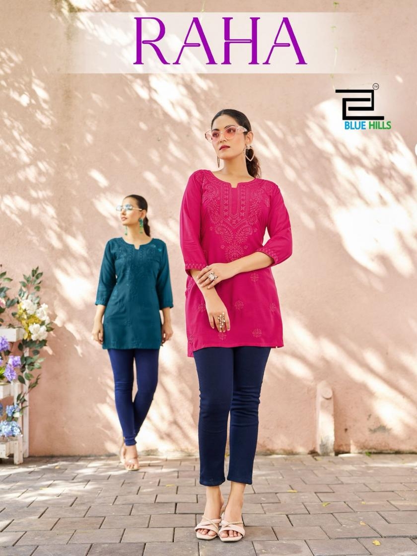blue hills raha series 1001-1004 viscose modal western tops 