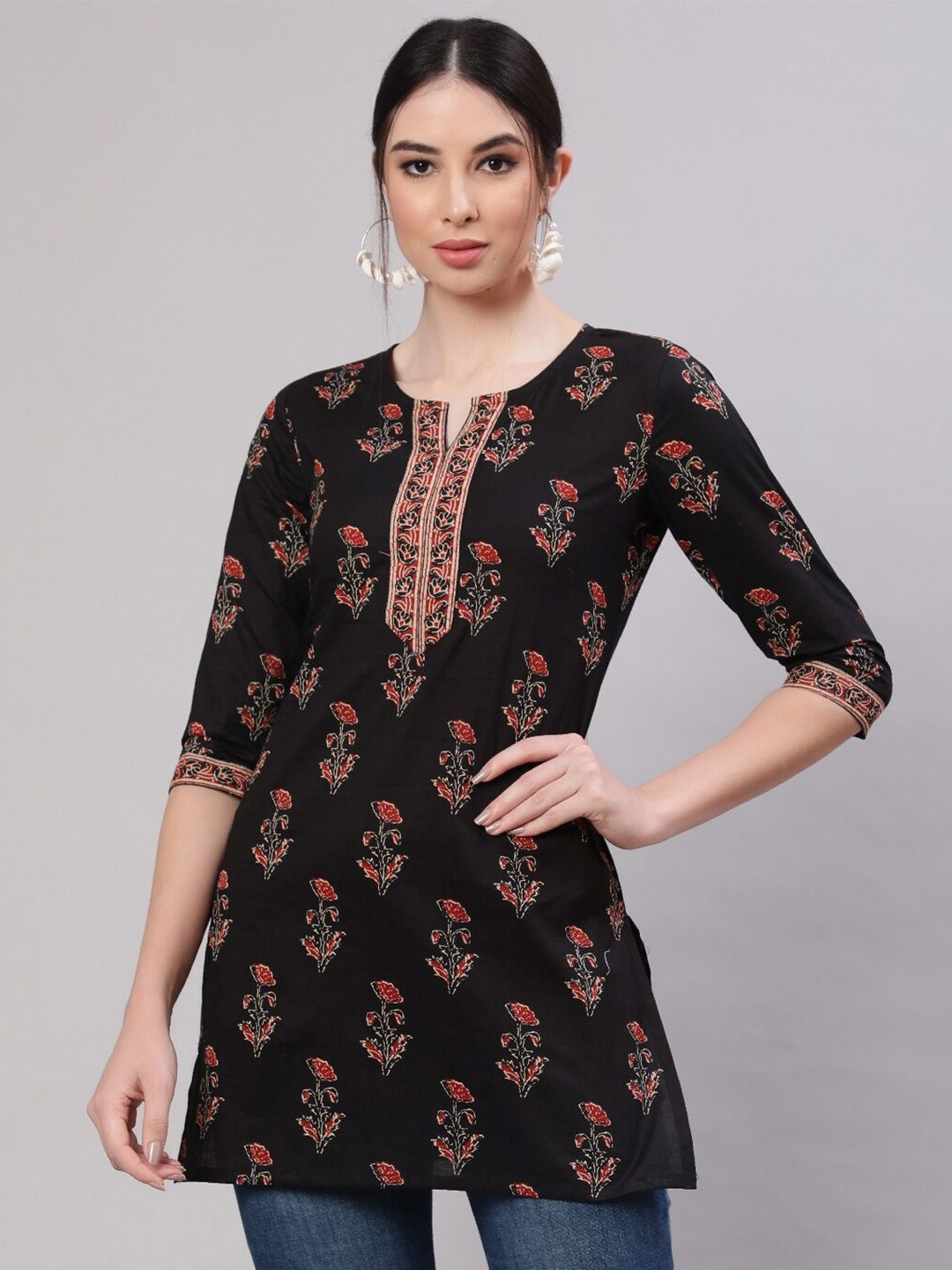 Blush 5.0 Cotton Printed Tops for Regular and Office wear