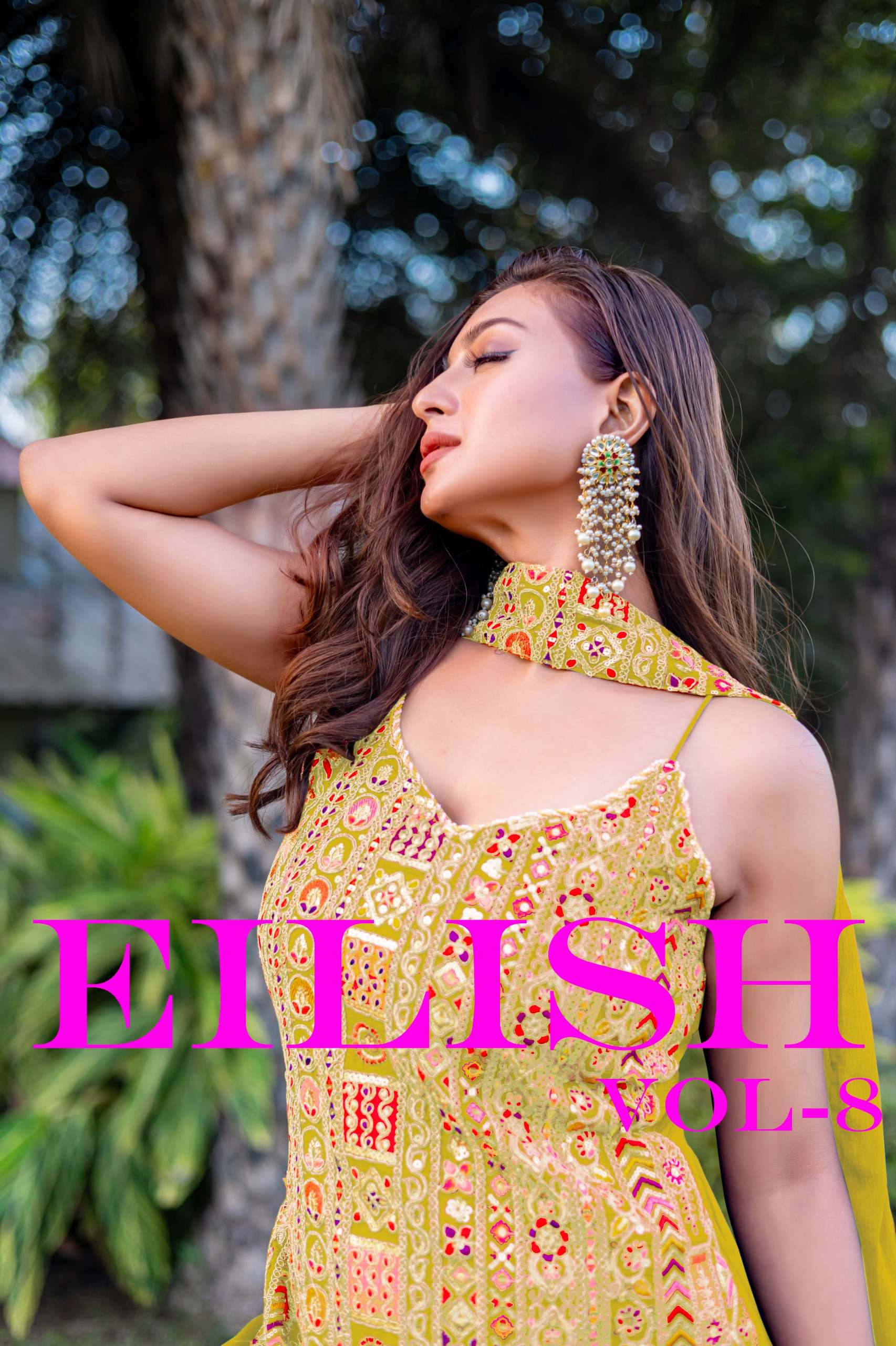  EILISH VOL.8 Heavy Chinon With Sequence Embroidery Work wholesale suit 