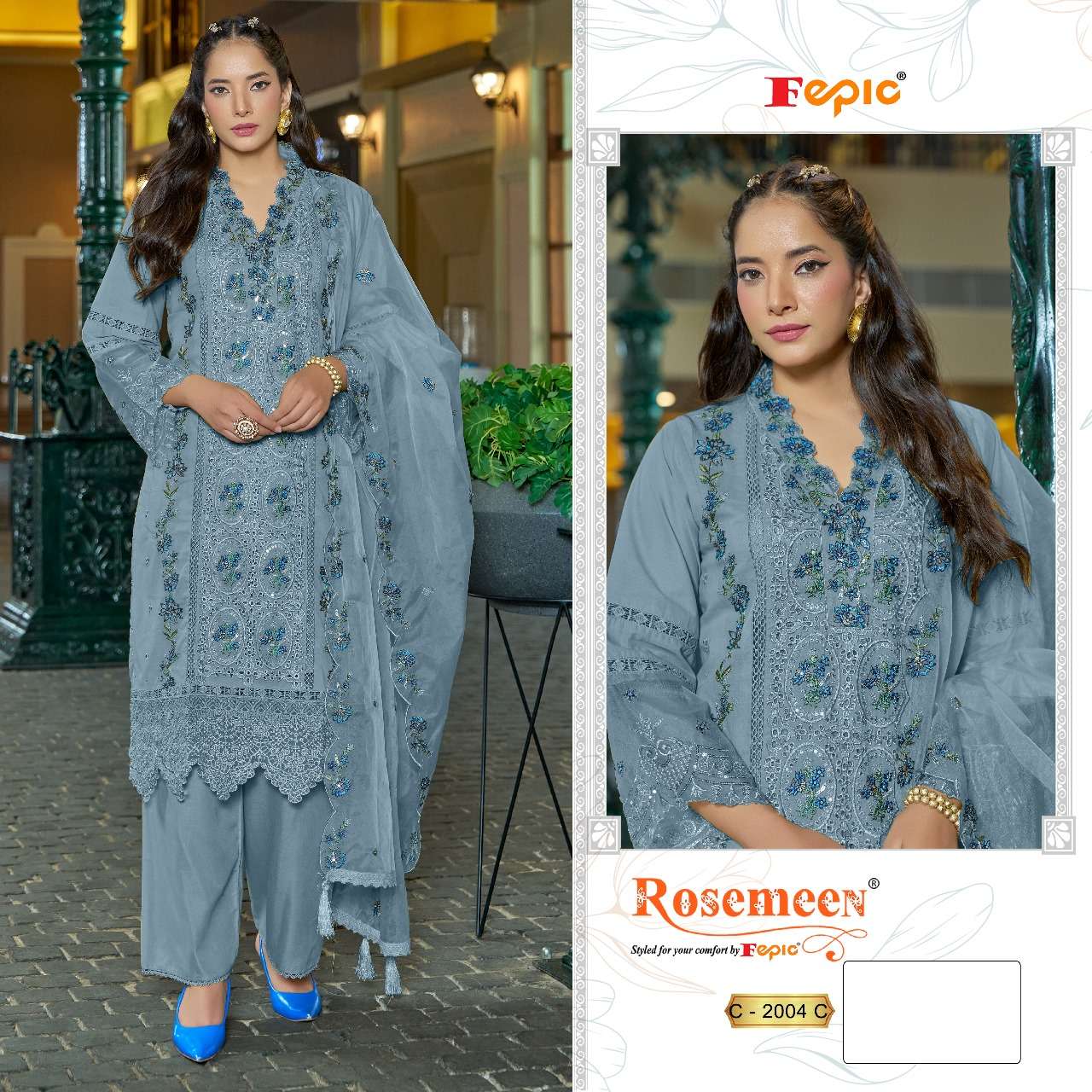 FEPIC ROSEMEEN 2004 CAMBRIC EMBROIDERED wholesale suit 