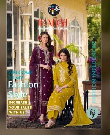 fourdots ibadat series 1611-1614 CRUSH SILK wholesale suit