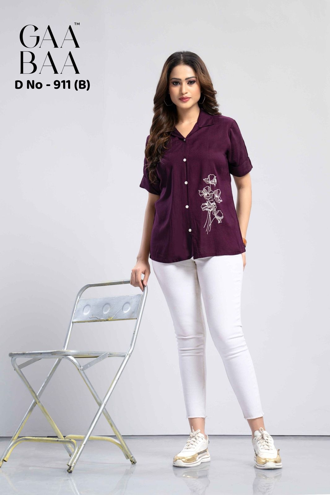GAABAA D.NO. 911 Rayon Slub wholesale kurti 