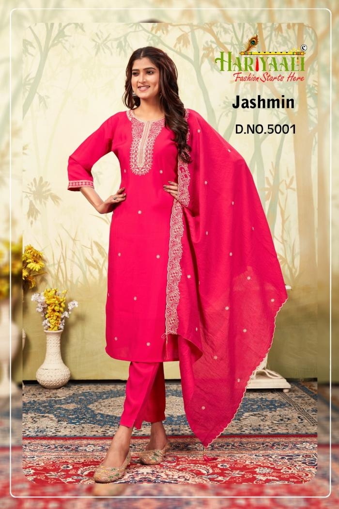 hariyaali jashmin series 5001-5006 SILK wholesale suit 
