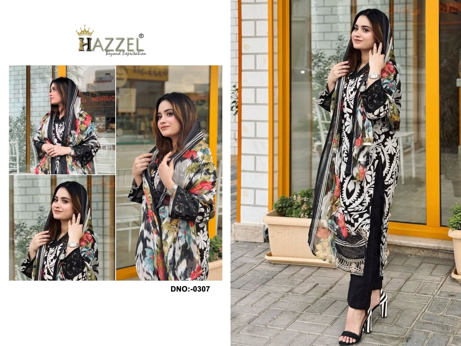 HAZZEL 307 PURE CAMBRIC COTTON wholesale suit 
