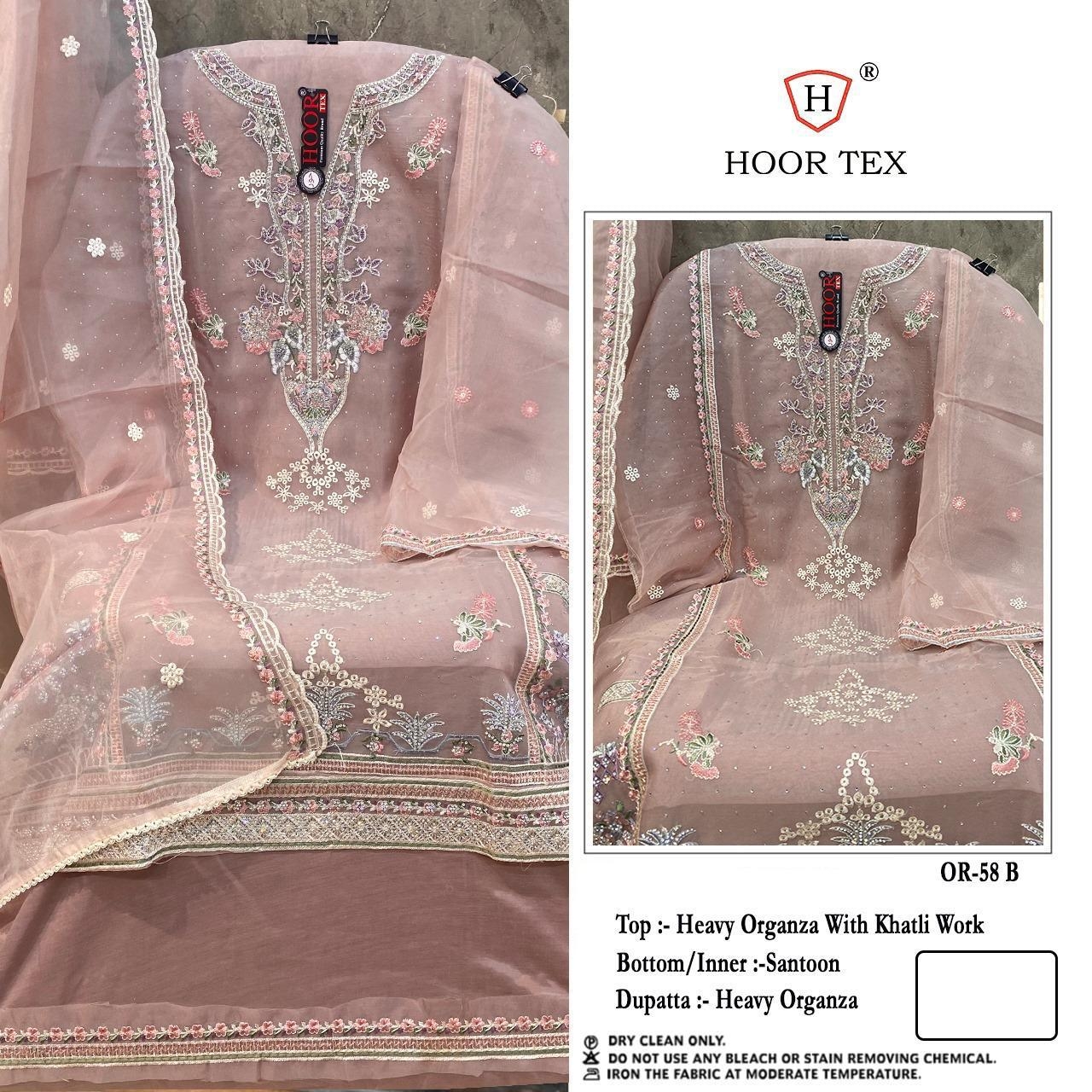 HOOR TEX OR-58 A To D Heavy Organza wholesale suit 