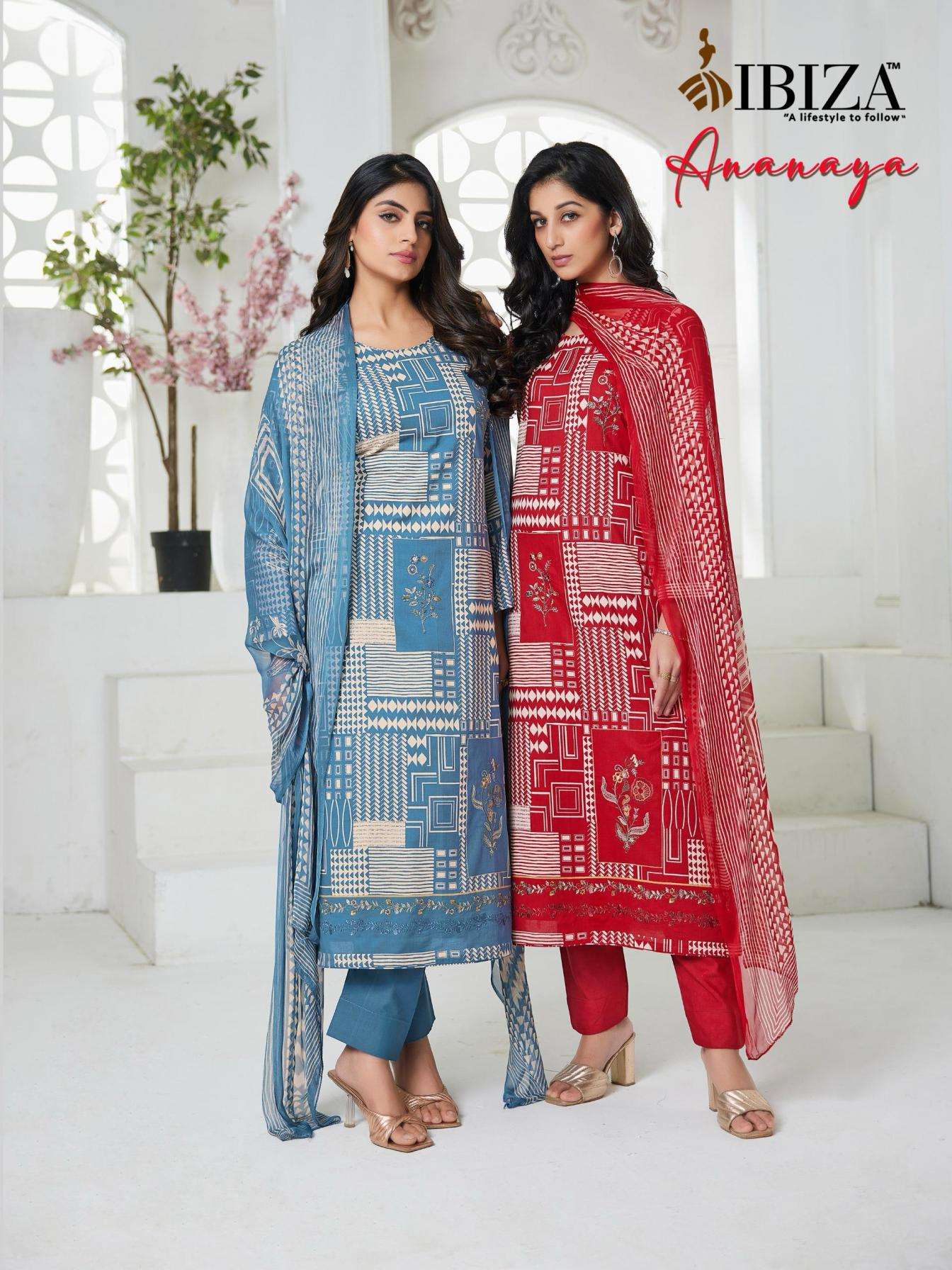 ibiza ananaya series 15784-15787 PURE CAMRIC COTtON wholesale suit 