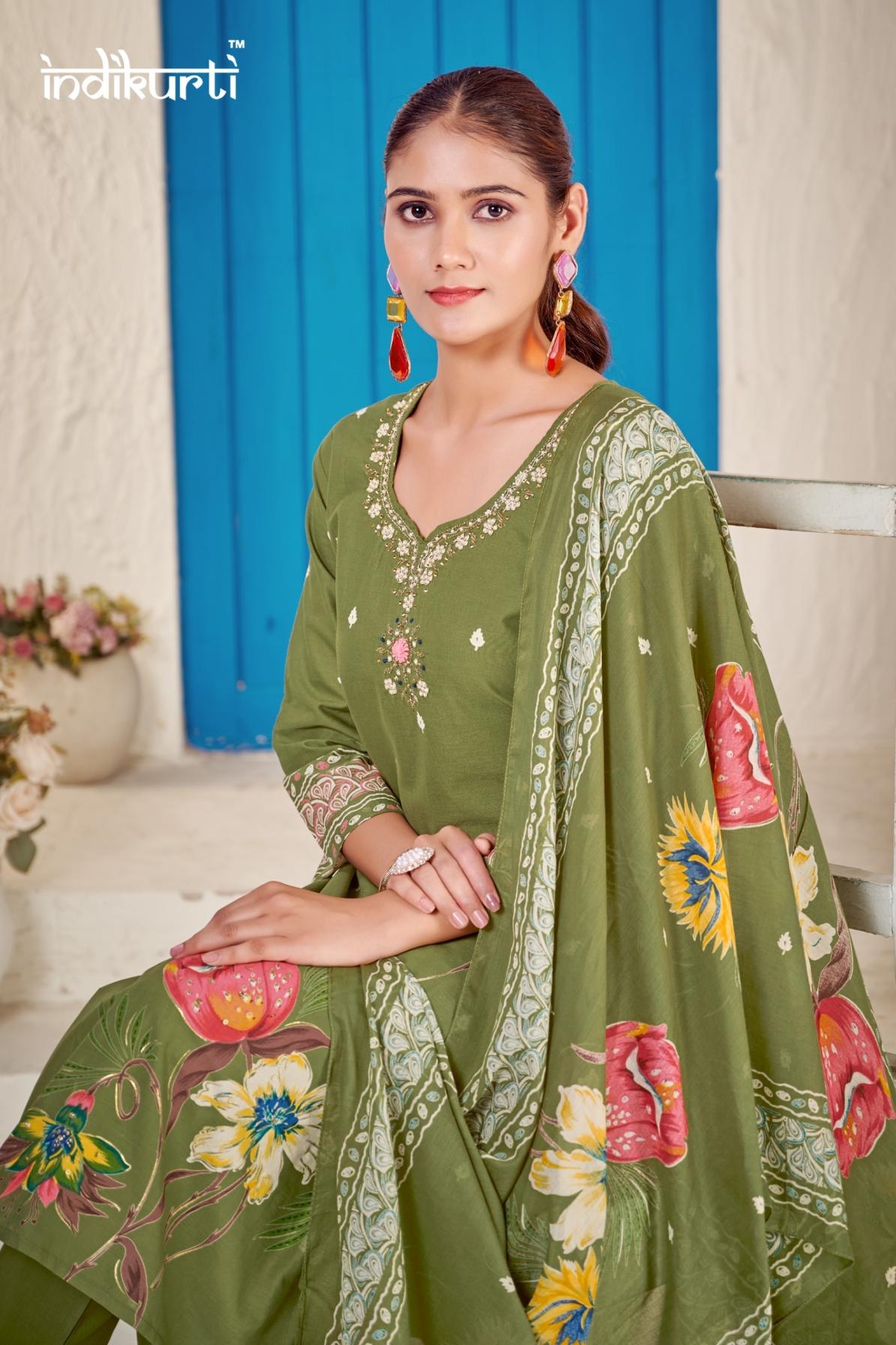 indikurti fiza PURE MULL COTTON wholesale suit 