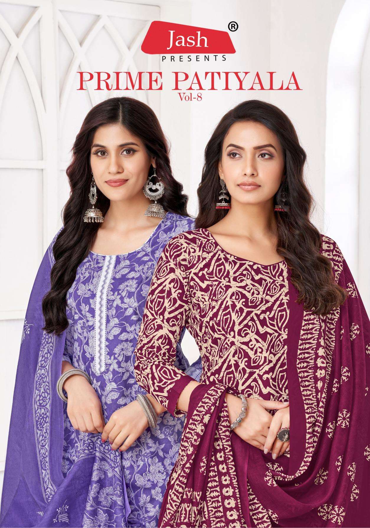 jash prime patiyala vol 8 series 8001-8010 COTTON wholesale suit 