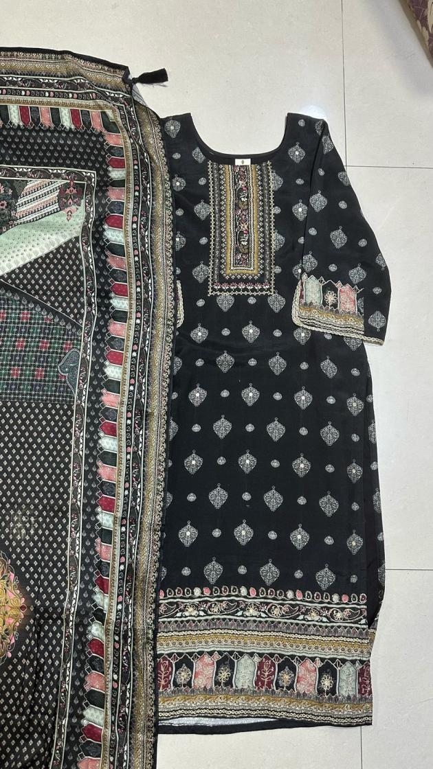 kaahn 5032 muslin readymade unique suit for womens