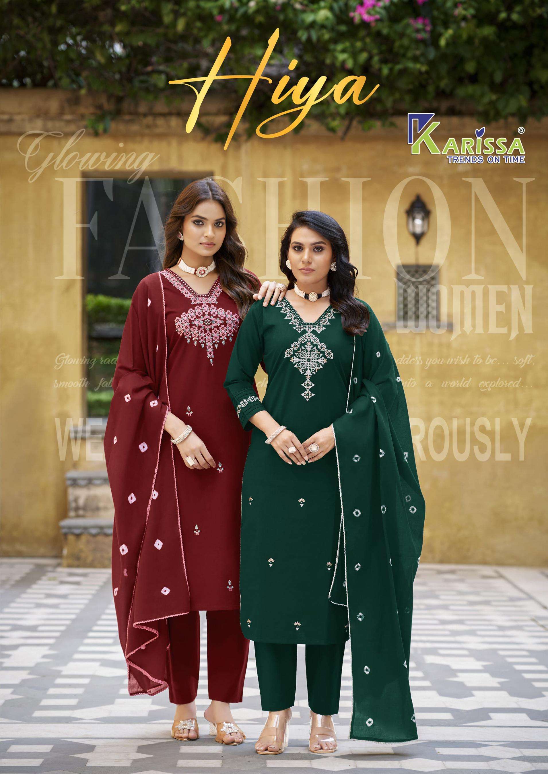 karissa hiya series 1001-1004 cotton wholesale suit 