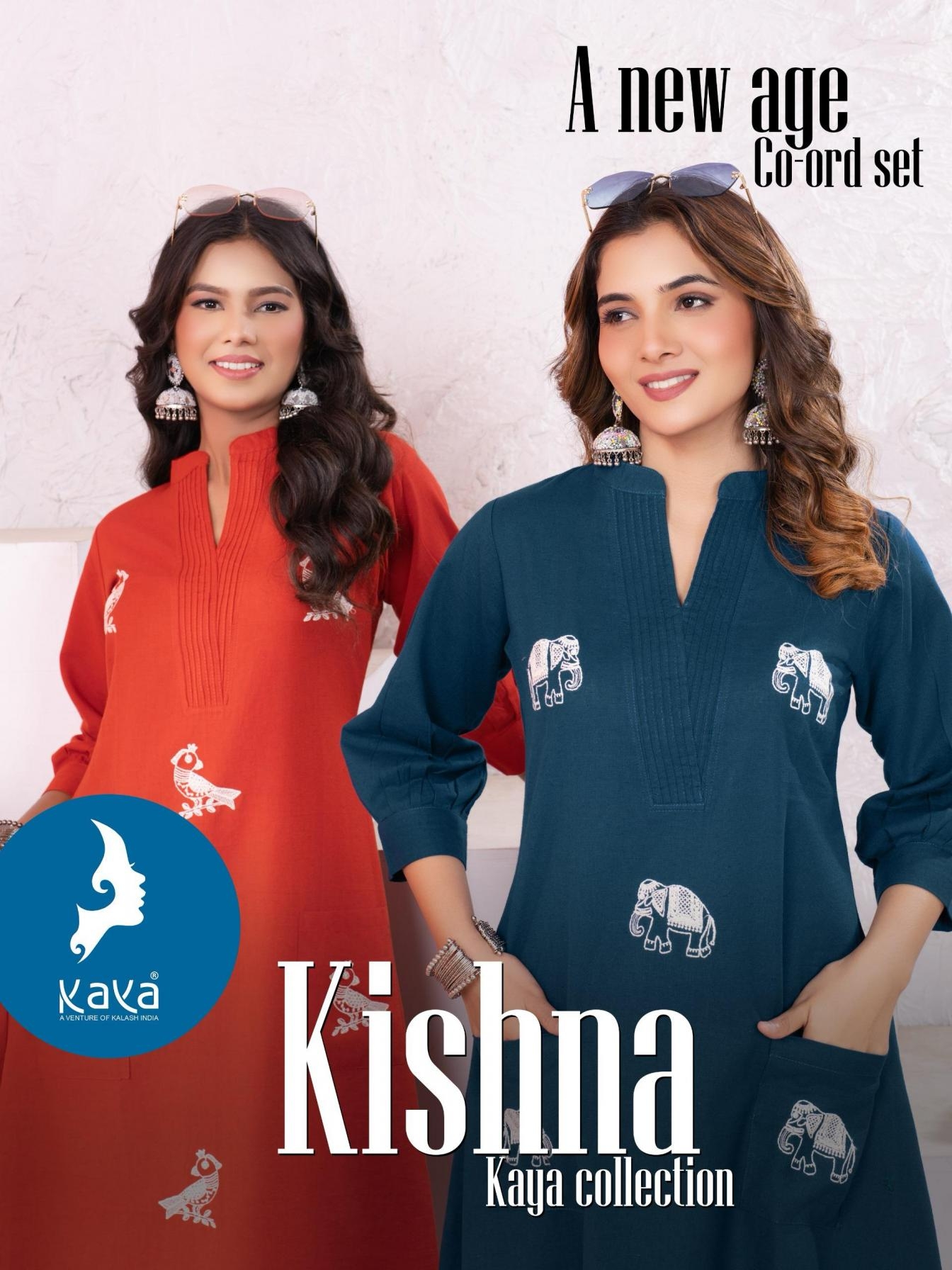 kaya kishna series 01-04 cotton flex wholesale co-ord sets