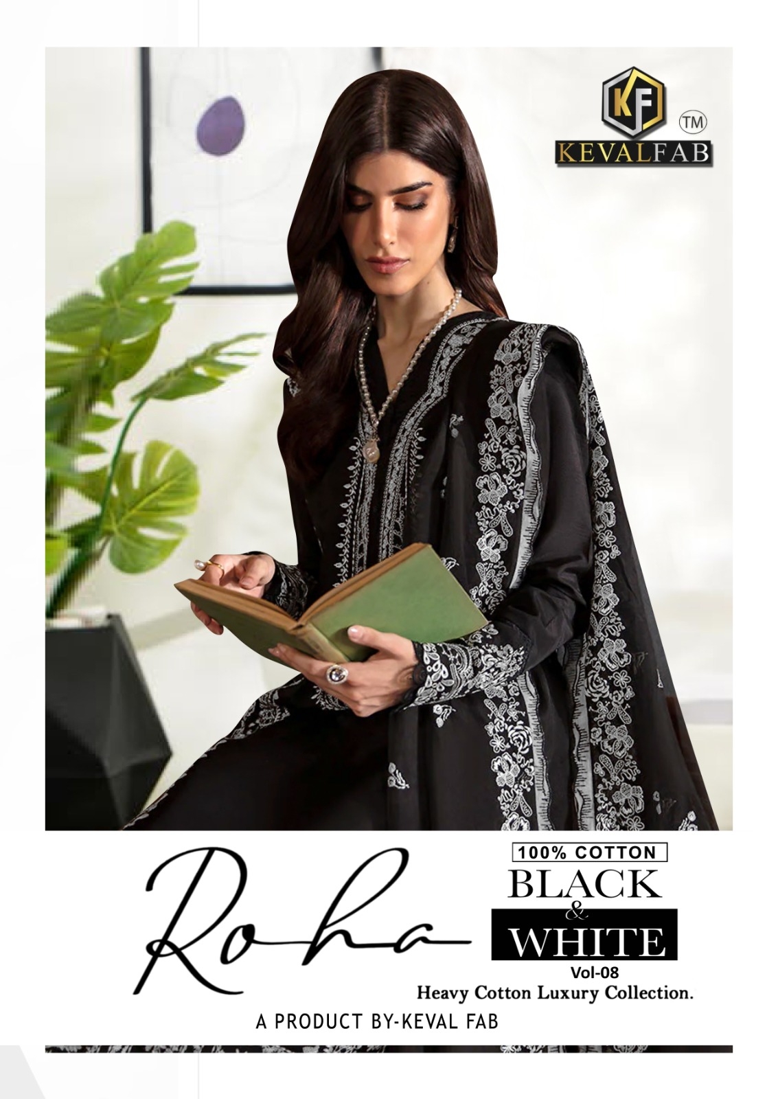 Keval Fab Roha Vol-08 series 8001-8006 Heavy Cotton wholesale suit 
