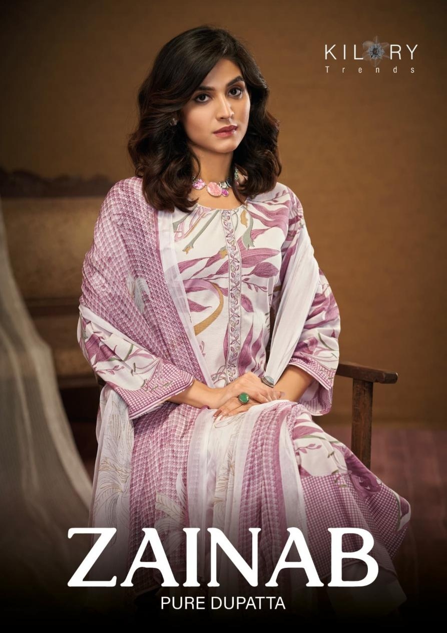 kilory trends zainab series 1671-1674 cotton linen whoelsale suit 