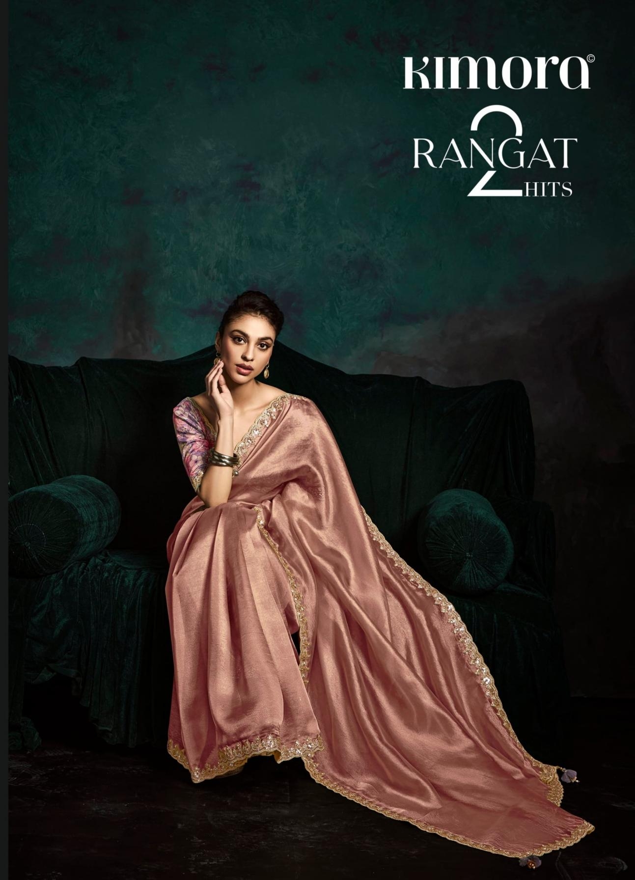 kimora rangat 2171 colours Fancy Fabric wholesale saree