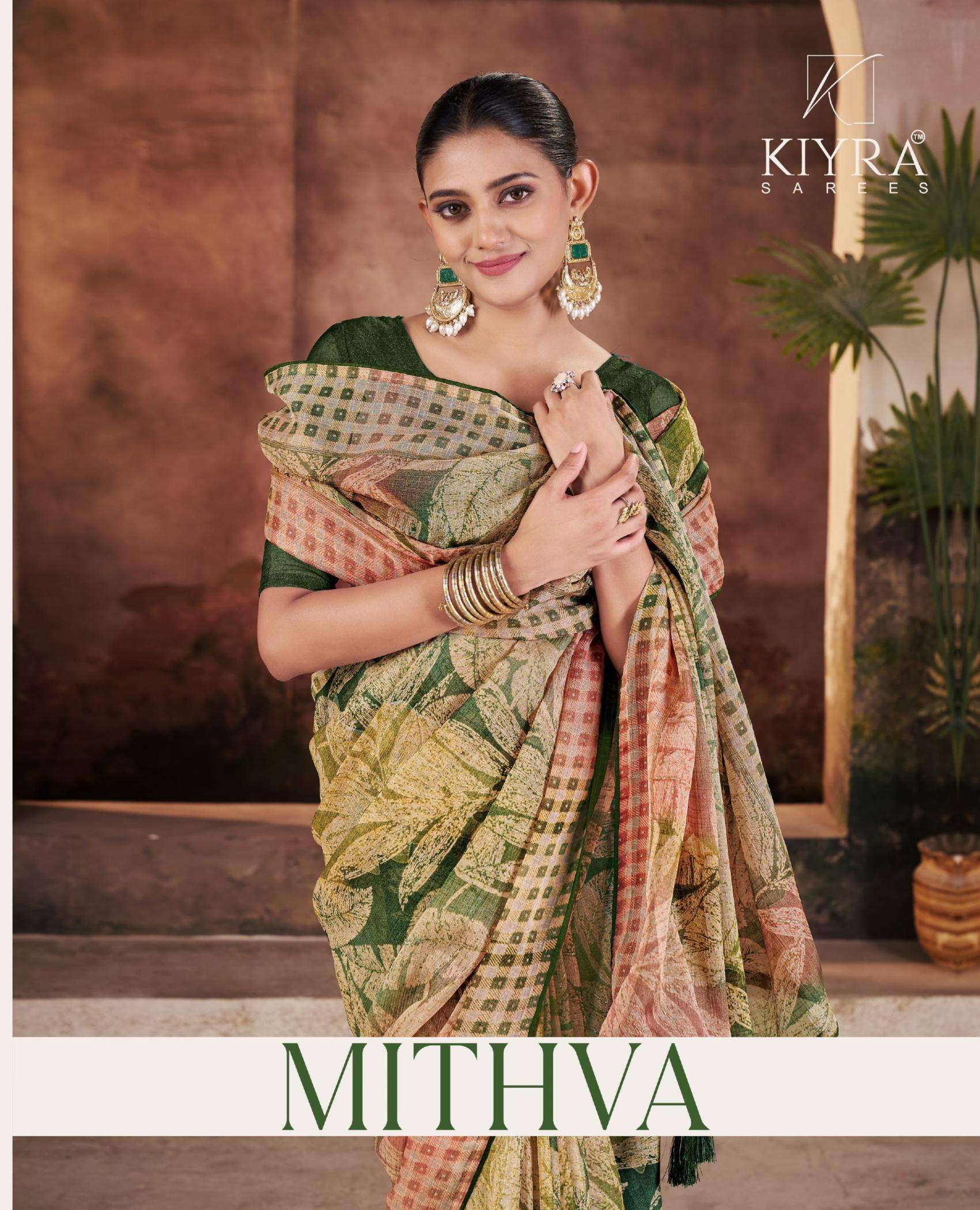 kiyra mithva series 1001-1006 dimond chid wholesale saree