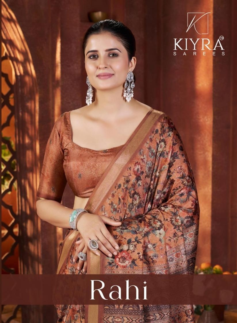 kiyra rahi vol 1 series 1001-1006 tussar silk wholesale saree