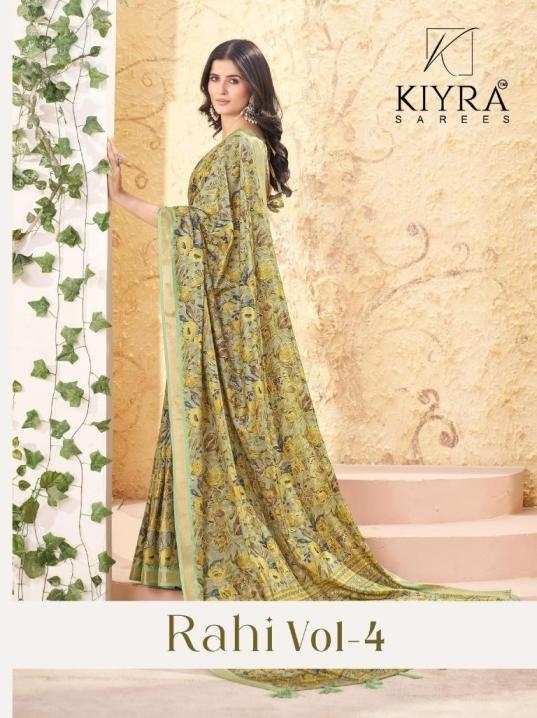 kiyra rahi vol 4 series 1001-1006 tussar silk wholesale saree
