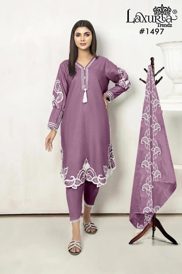 laxuria trendz 1497 Zam Satin wholesale suit 