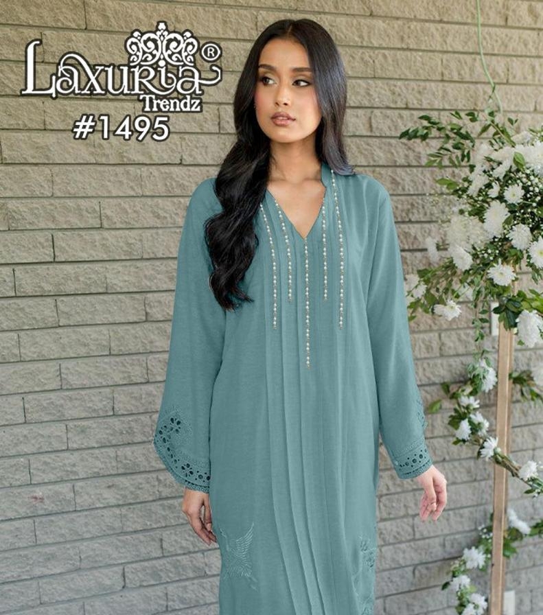 laxuria trendz 1523 organza wholesale suit 