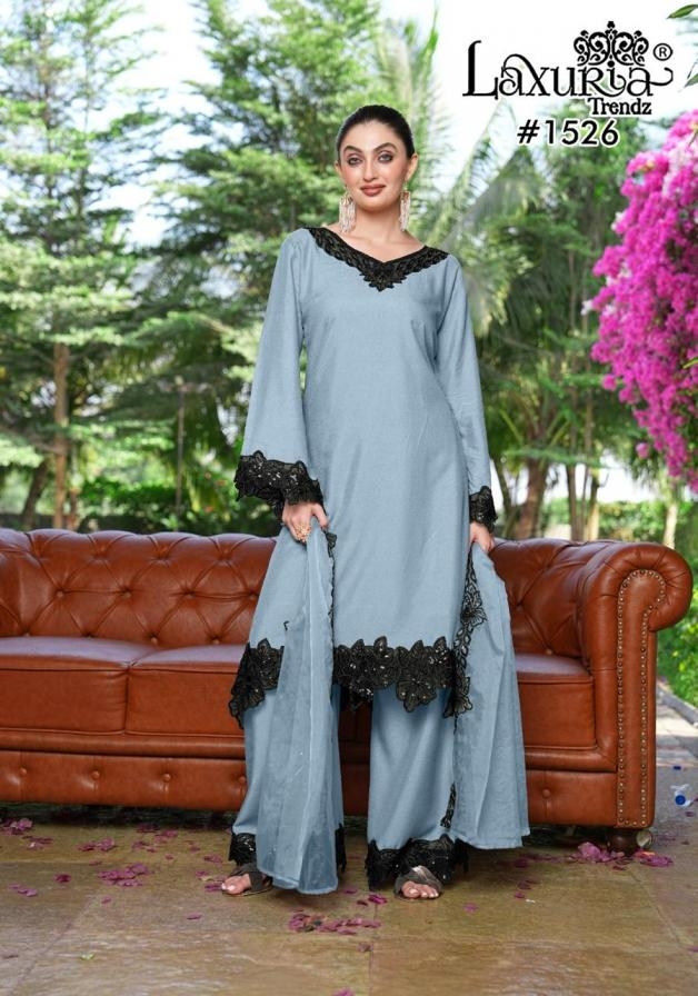 laxuria trendz 1526 Reyon wholesale readymade pakistani suit 