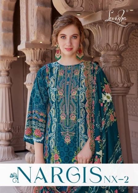 levisha nargis nx vol 2 series 2013-2018 lawn cotton wholesale suit 