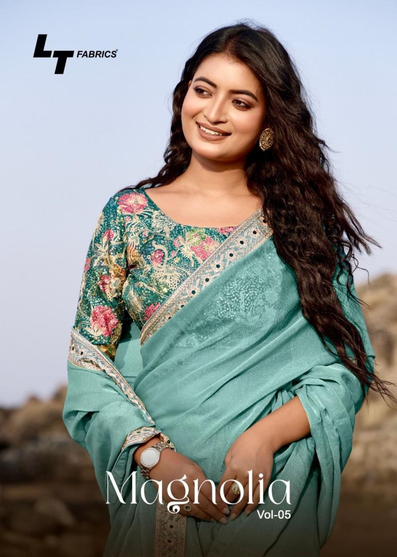 lt fashions magnolia vol 5 series 501-506 MALAI SILK wholesale saree