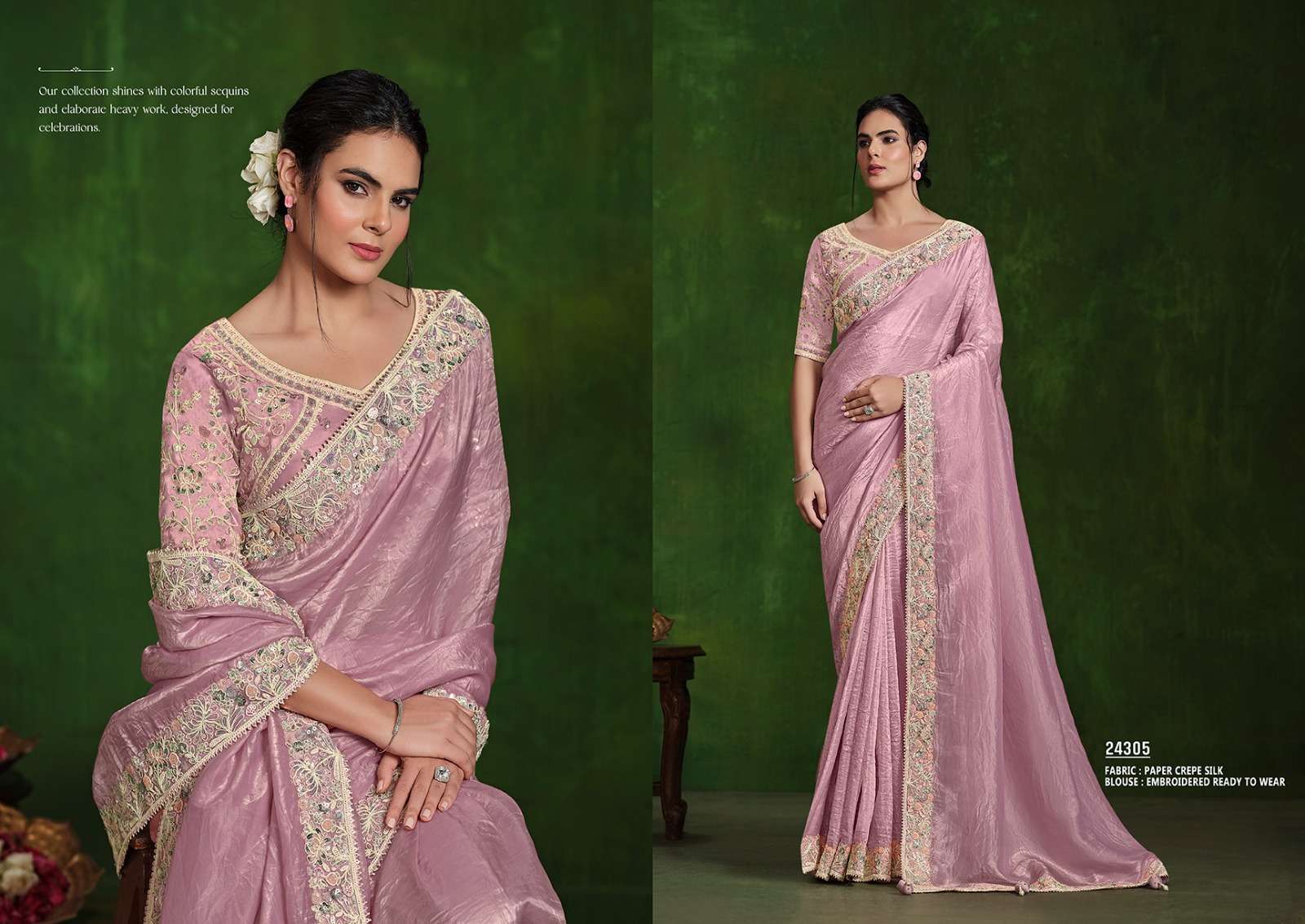 MAHOTSAV MOHMANTHAN 24300 SERIES RANJHANA fancy wholesale saree