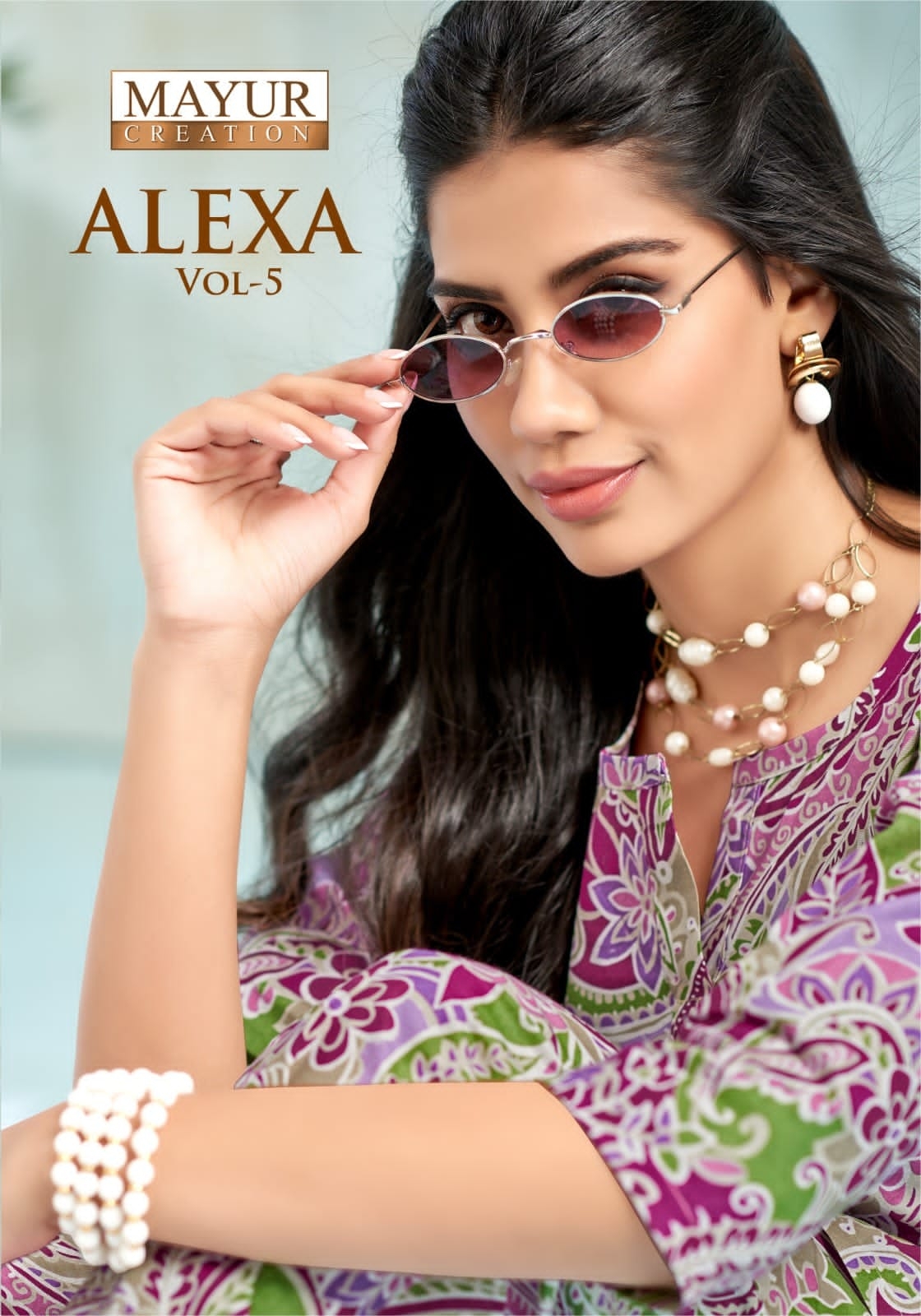 Mayur Alexa Vol-5 series 5001-5010 Pure Cotton kurti with bottom