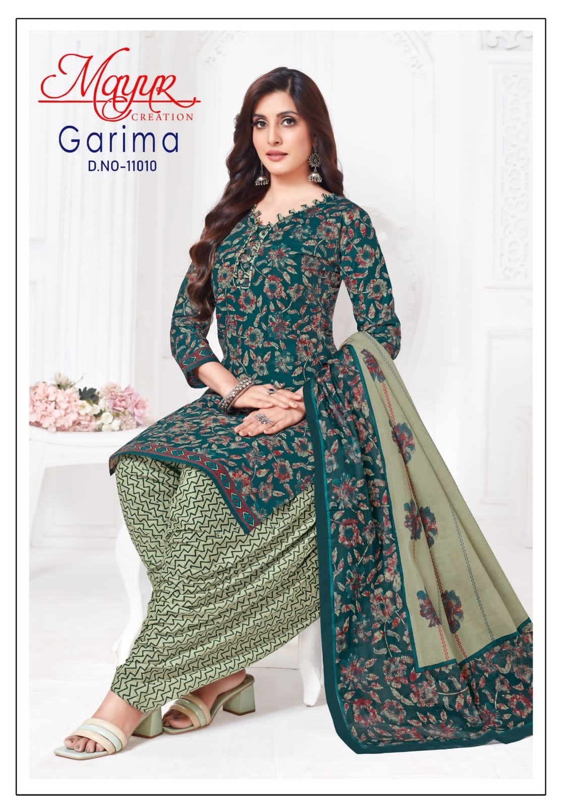 Mayur Garima Vol-11 series 11001-11010 Pure Cotton Printed wholesale suit 