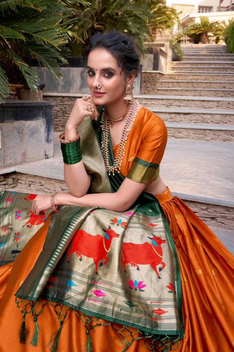 mirudha lnb2017 jacquard silk zari work stitch lehenga unstitch blouse