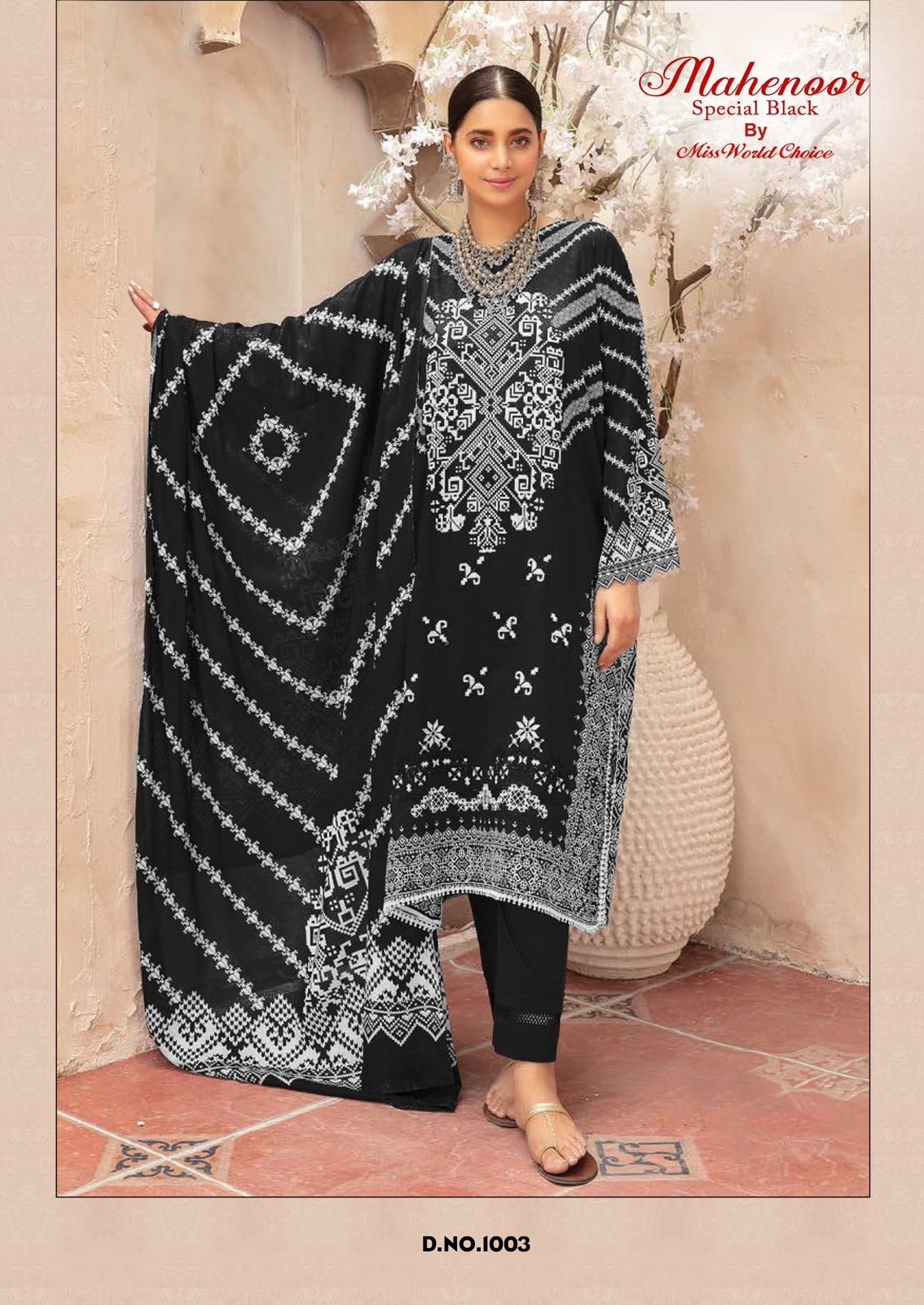 Miss World Mehnoor Vol-01 series 1001-1006 Pure Heavy Lawn Cotton wholesale suit 