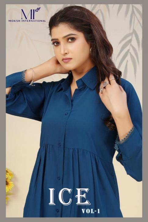 Moksh Ice Vol-1 series 921-924 RINKAL COTTON wholesale kurti set
