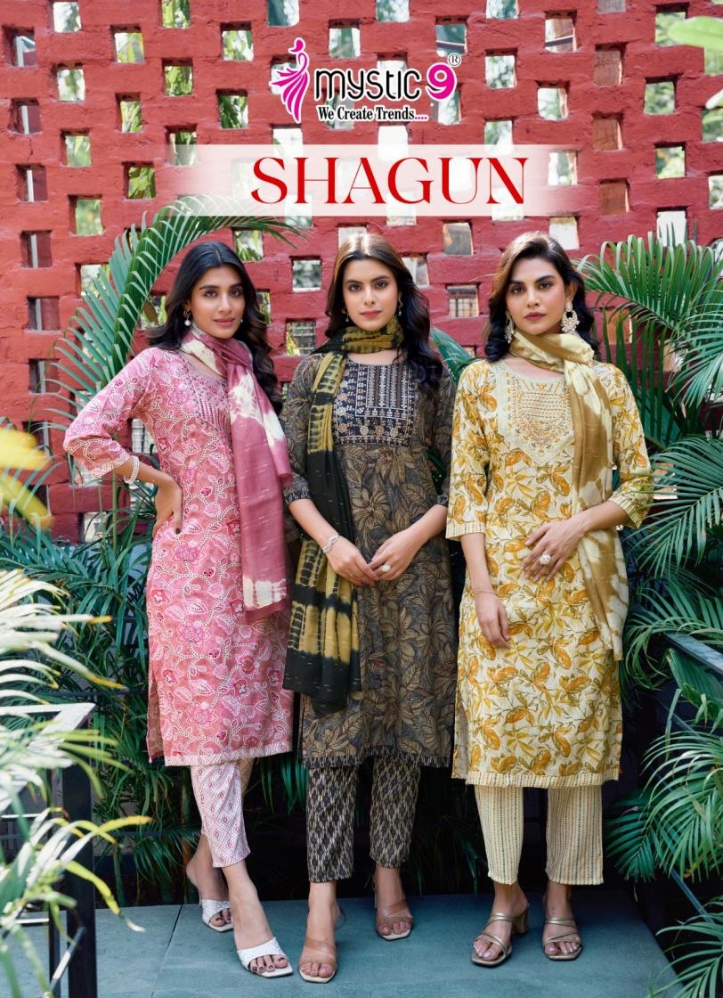 mystic shagun vol 16 series 16001-16008 rayon capsule wholesale suit 