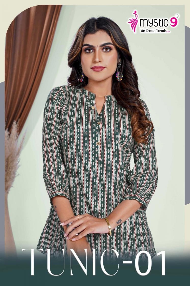 mystic9 tunic vol 1 series 1001-1012 cotton cambric western tops 