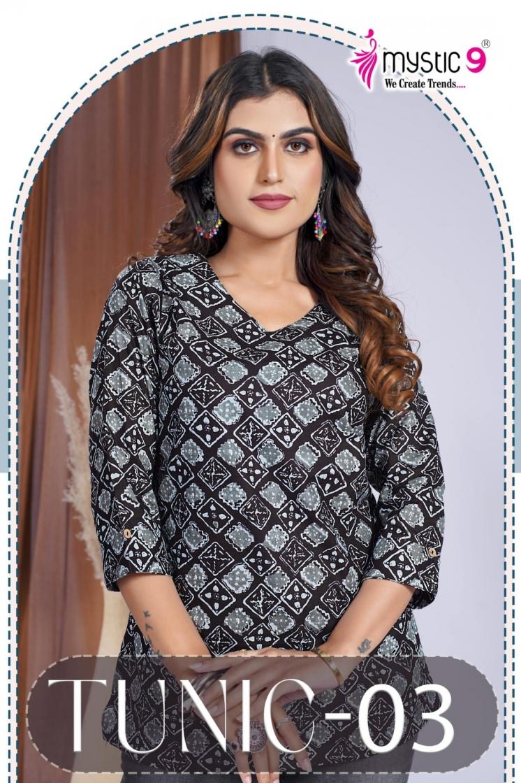 mystic9 tunic vol 3 series 3001-3012 pure cotton wholesale top