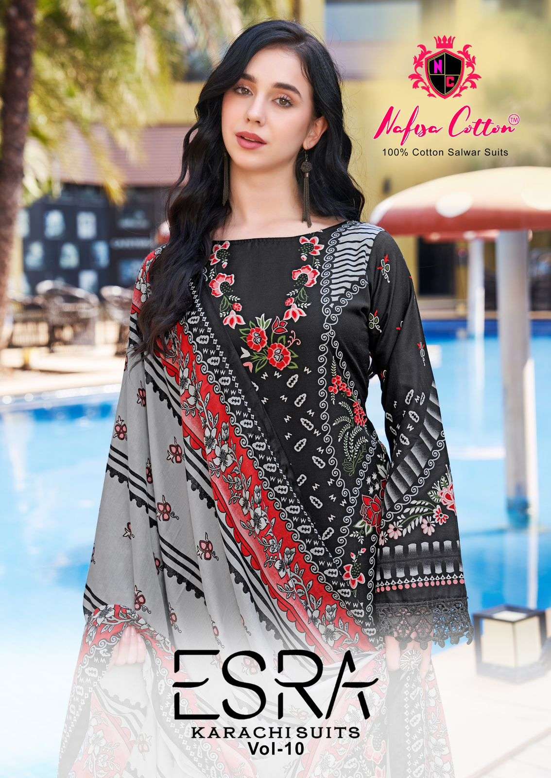 Nafisa Esra Vol-10 series 10001-10006 Heavy Soft Cotton wholesale suit 